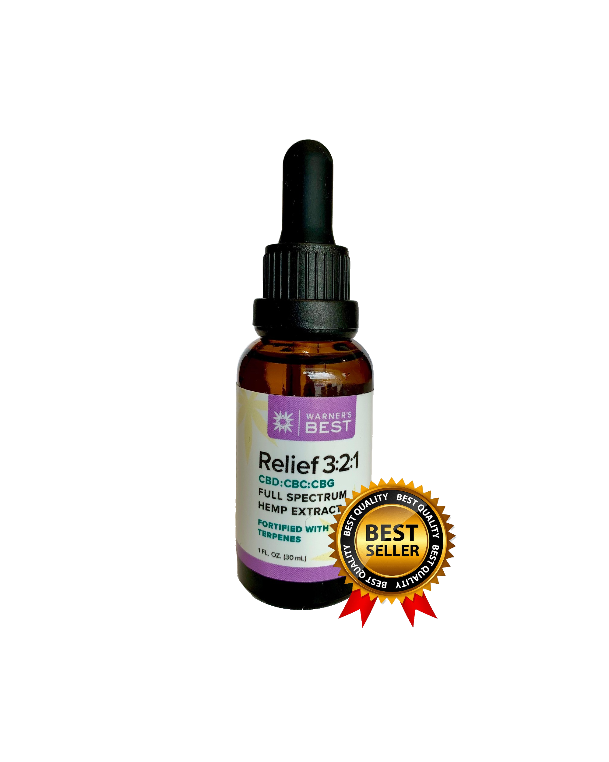 CBD Pain Relief Tincture | 3:2:1 Relief Tincture 2400mg | Warner's Best